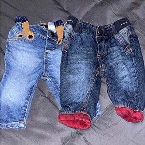 OshKosh B'gosh Baby Jeans - Blue and Dark Blue